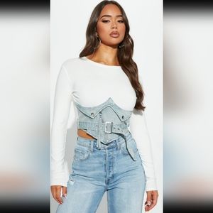Baddest Behavior Denim Top